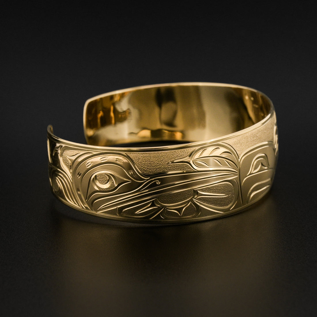 Hummingbird and Eagle - 14k Gold Bracelet