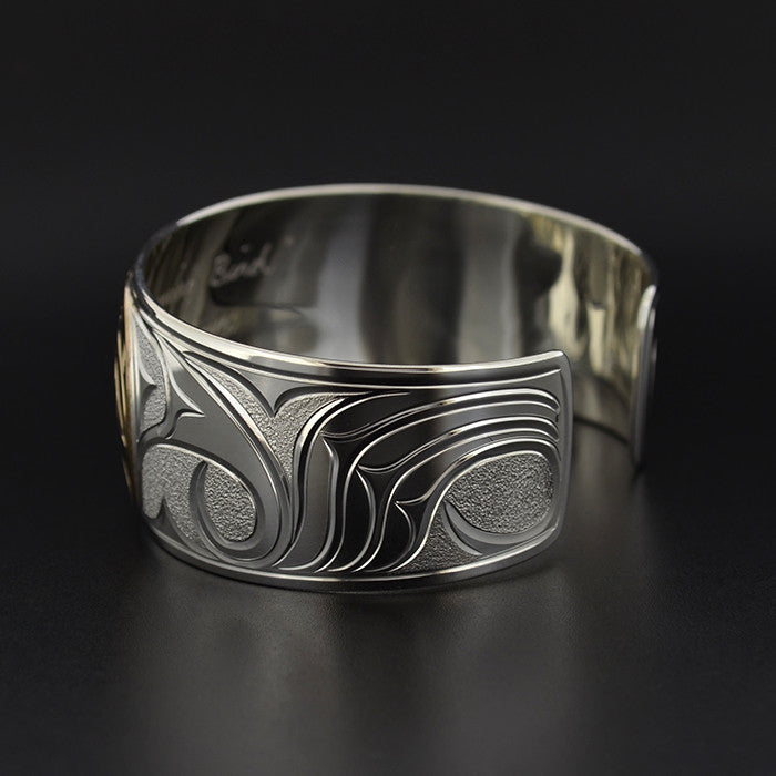 Hummingbird - Silver Bracelet with 14k Gold