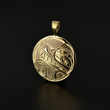 Wolf - 14k Gold Pendant