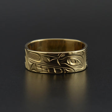 Wolf - 14k Gold Ring