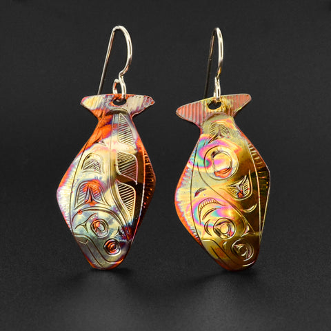 Halibut - Copper Earrings