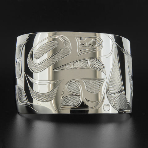 Eagle Swims in the Sea - Silver Bracelet