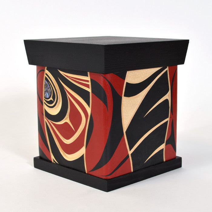 Eagle - Bentwood Box with Abalone Inlays
