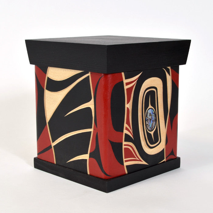 Eagle - Bentwood Box with Abalone Inlays