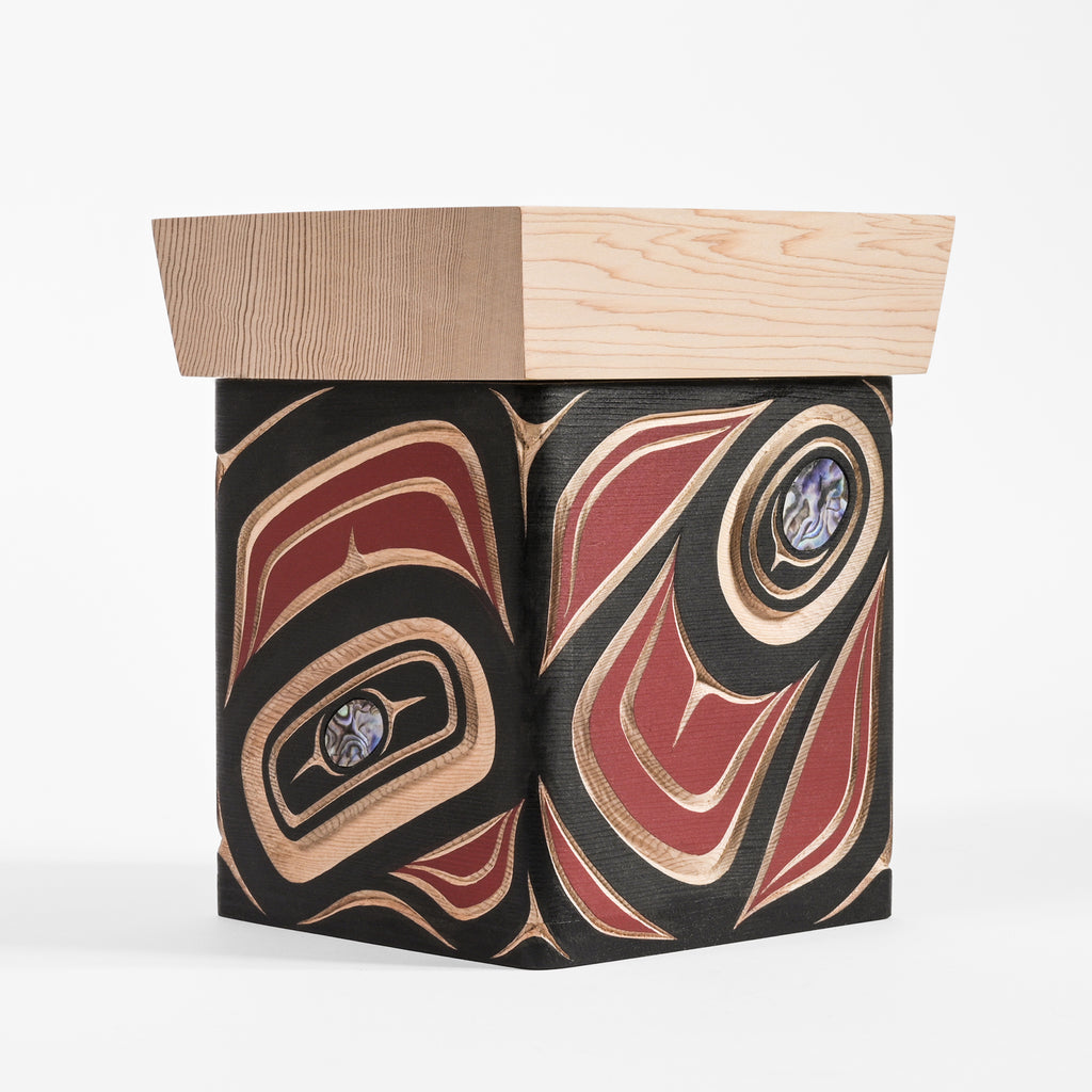 Abstract - Cedar Bentwood Box with Abalone