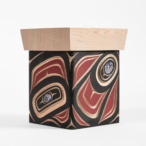 Abstract - Cedar Bentwood Box with Abalone