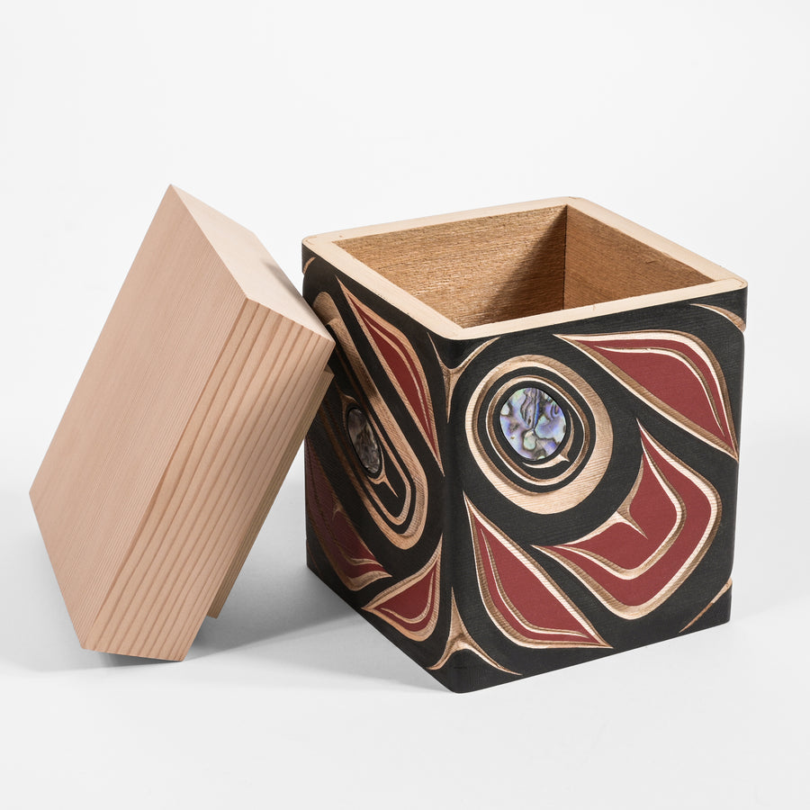 Abstract - Cedar Bentwood Box with Abalone