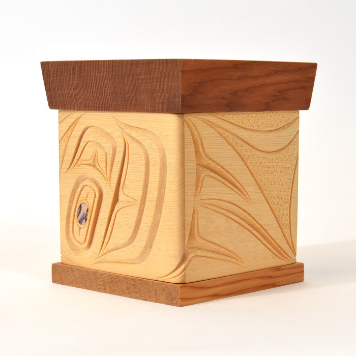 Eagle - Bentwood Box with Abalone Inlays