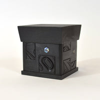 Raven - Bentwood Box with Abalone Inlays