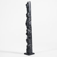 Eagle, Raven, Bear, Killerwhale - Argillite Pole