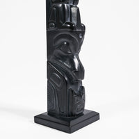 Eagle, Raven, Bear, Killerwhale - Argillite Pole