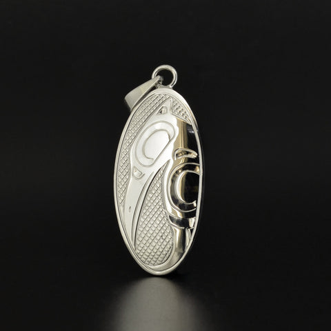 Raven - Silver Pendant