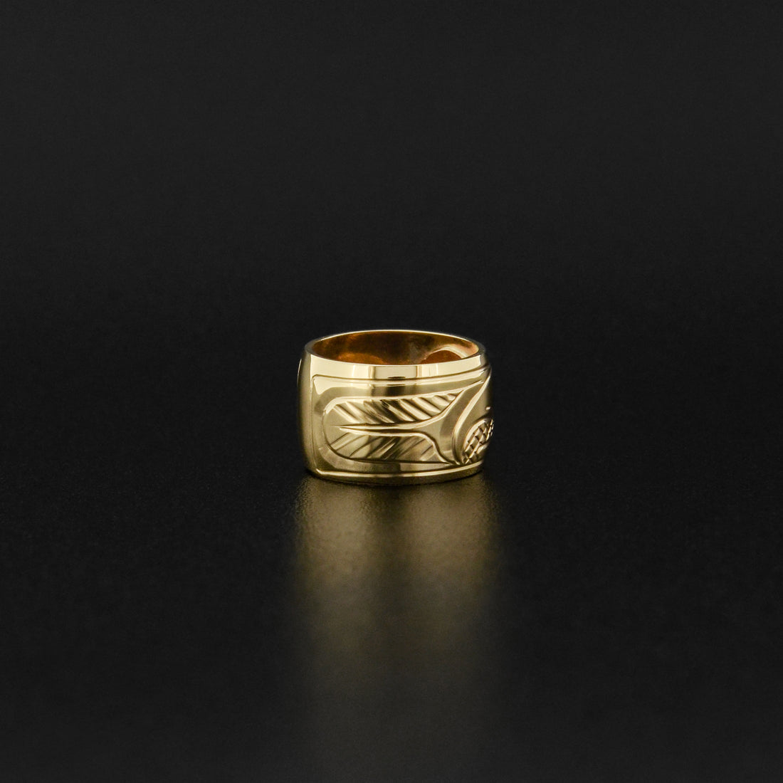 Eagle - 14k Gold Bead with Diamond