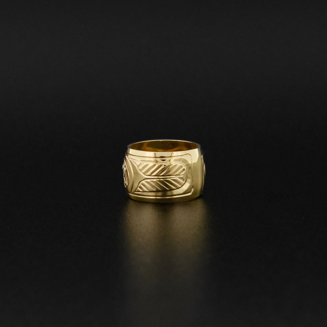 Eagle - 14k Gold Bead with Diamond