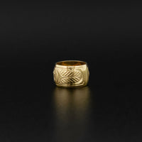 Eagle - 14k Gold Bead with Diamond