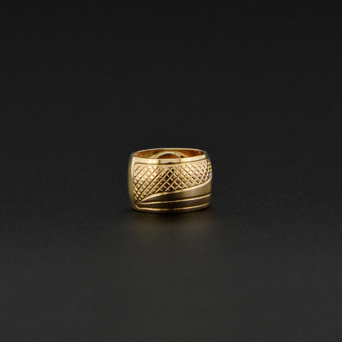 Hummingbird - 14k Gold Bead with Diamond