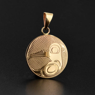Hummingbird - 14k Gold Pendant