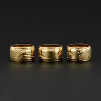 Assorted Designs - 14k Gold Totem Beads