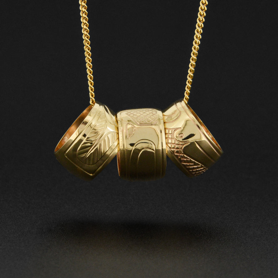 Assorted Designs - 14k Gold Totem Beads