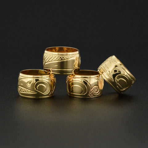 Assorted Designs - 14k Gold Totem Beads