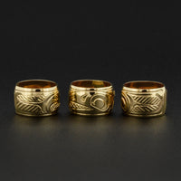 Assorted Designs - 14k Gold Totem Beads