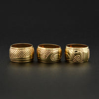 Assorted Designs - 14k Gold Totem Beads