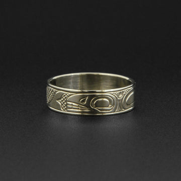 Killerwhale - 14k White Gold Ring