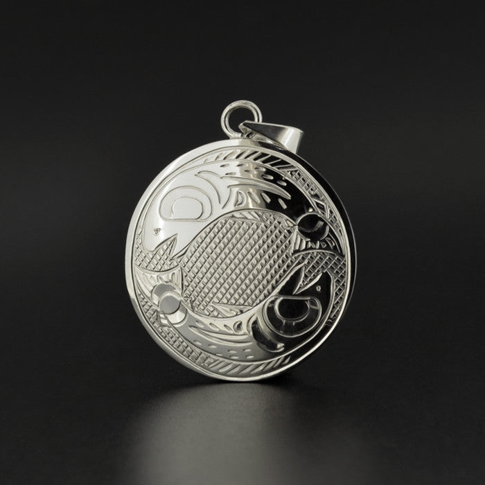 Salmon - Silver Pendant