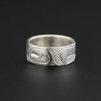 Thunderbird - Silver Ring with Amethyst