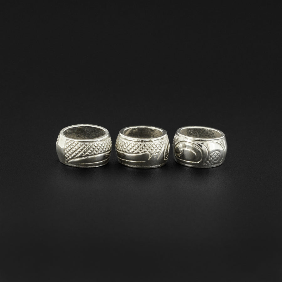 Assorted Designs - Silver Totem Bead