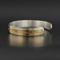 Hummingbirds - Silver Bracelet with 14k Gold