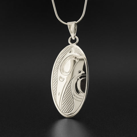 Assorted Designs - Silver Oval Pendant