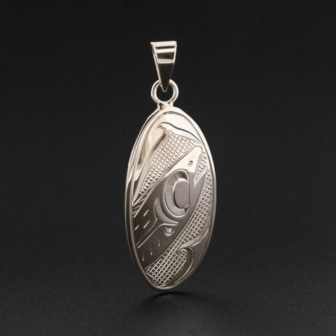 Salmon - Silver Pendant
