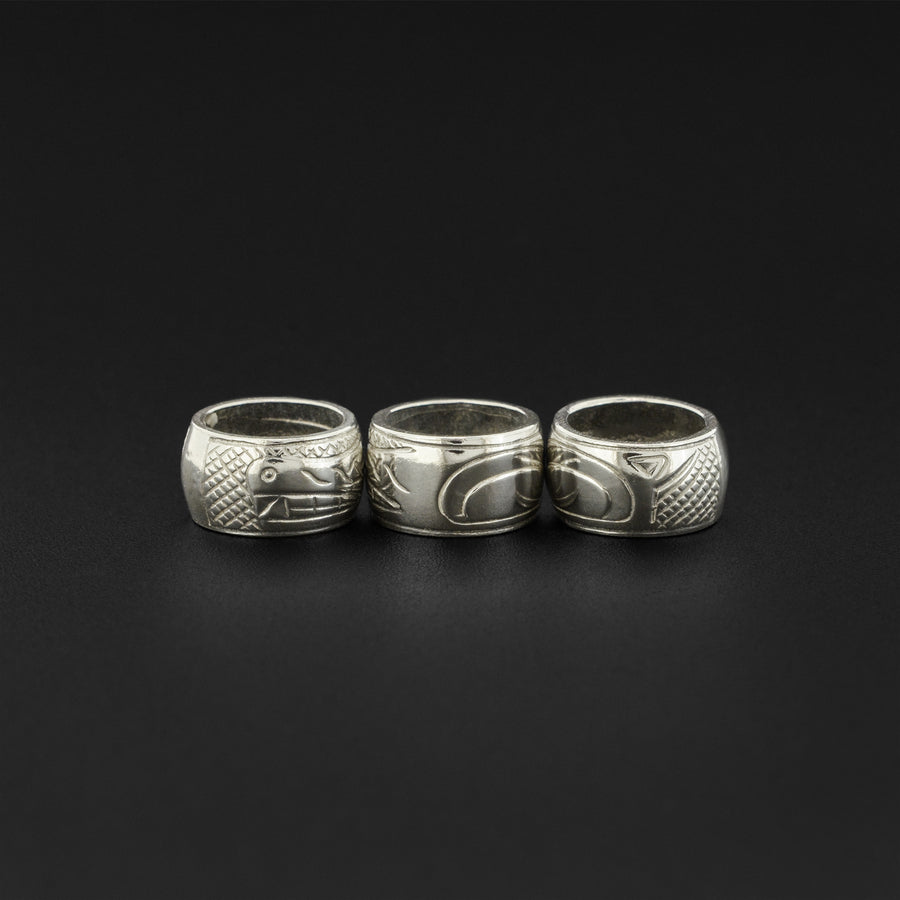 Assorted Designs - Silver Totem Bead