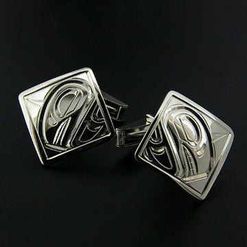 Killerwhale - Silver Cufflinks