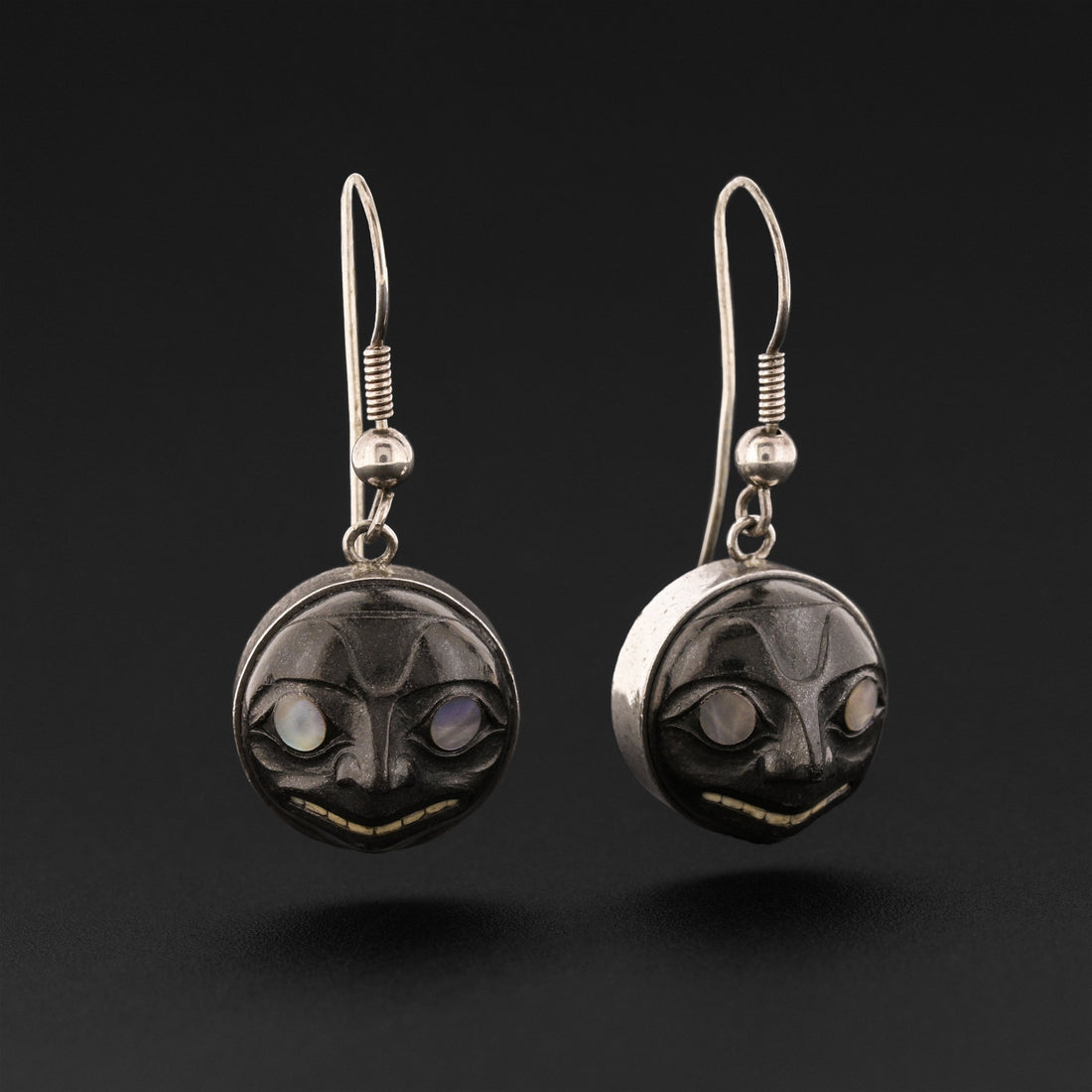 Foam Woman - Argillite Pendant and Earrings