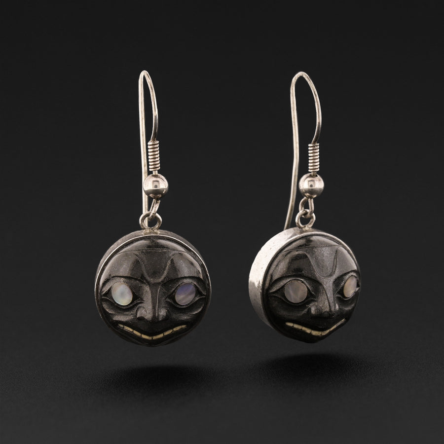 Foam Woman - Argillite Pendant and Earrings