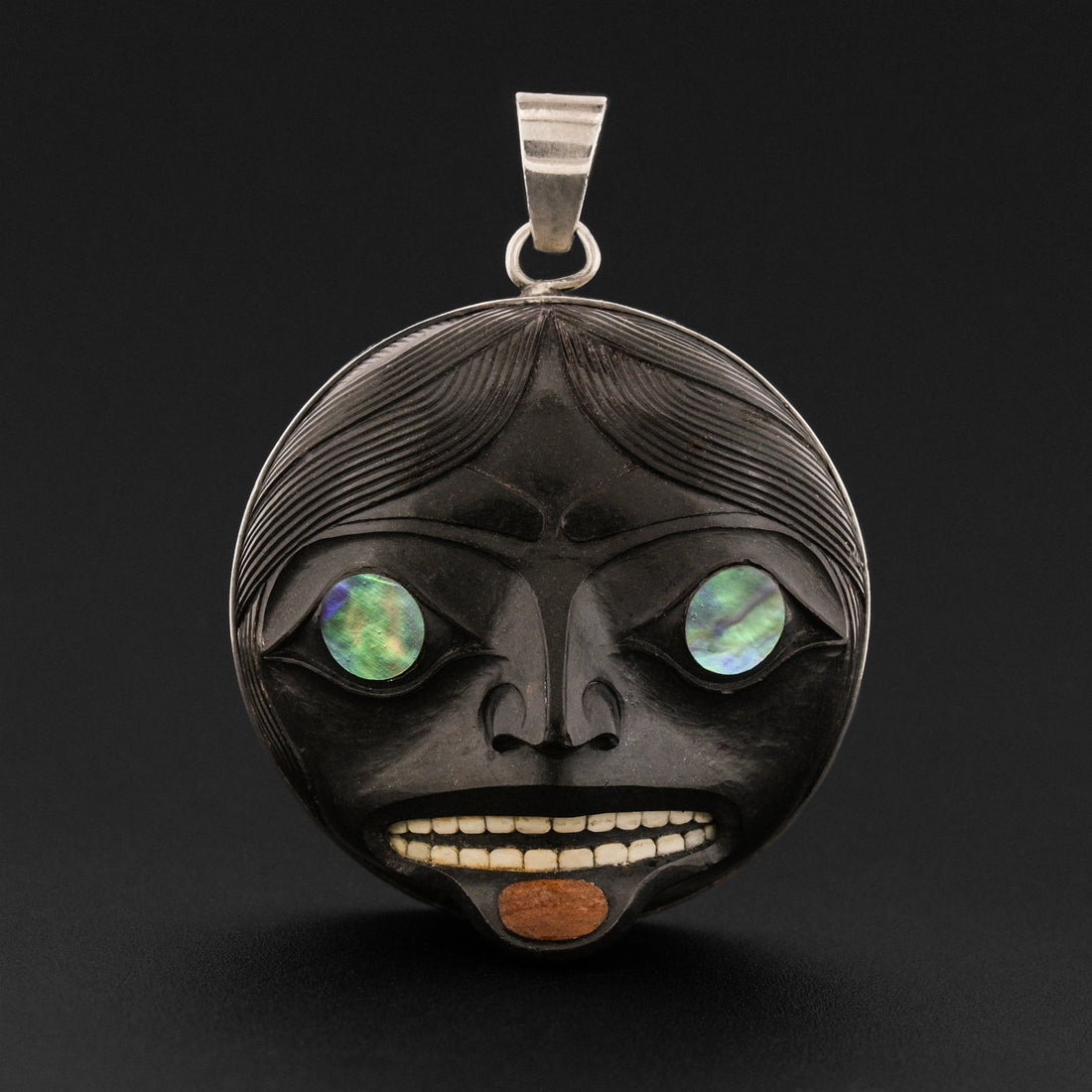 Foam Woman - Argillite Pendant and Earrings
