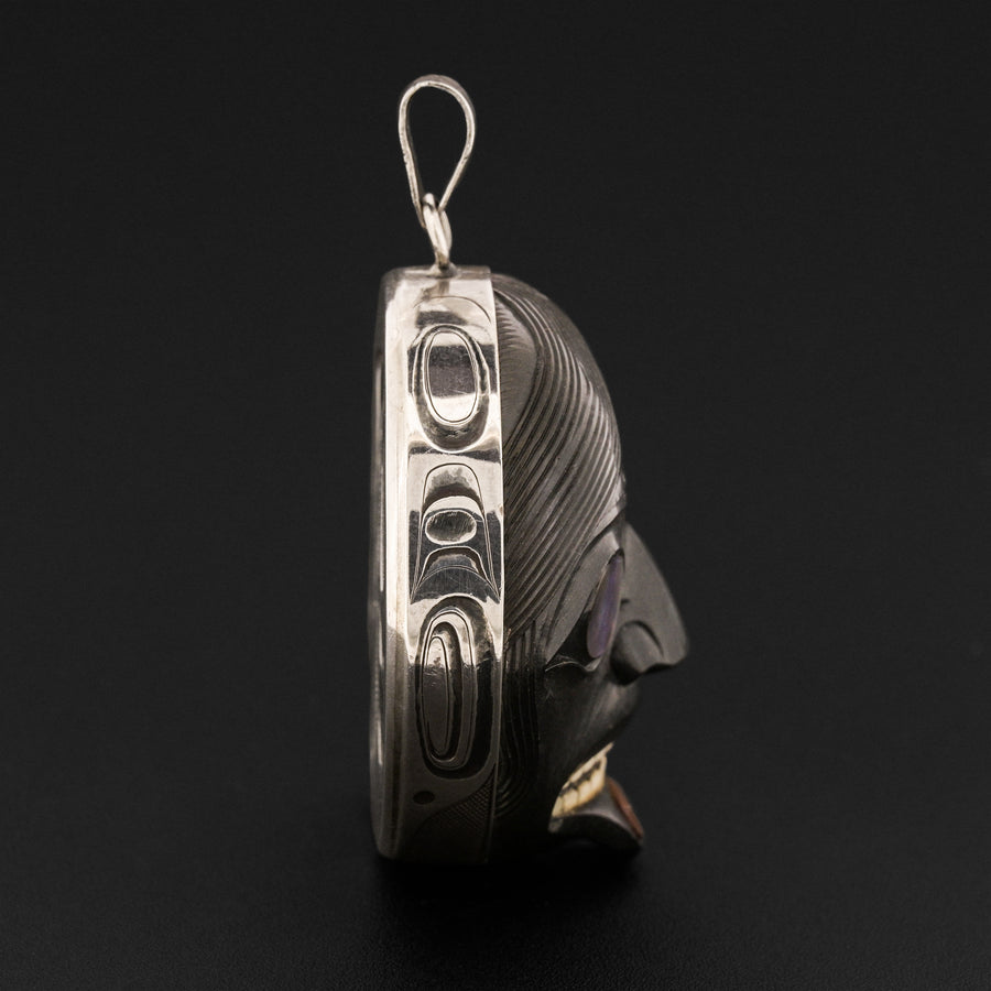 Foam Woman - Argillite Pendant and Earrings