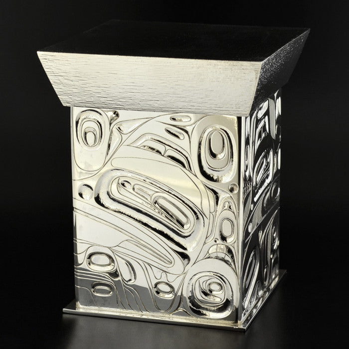 Frog, Black Bear and Mouse Woman - Silver Box