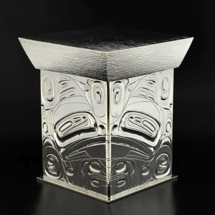 Frog, Black Bear and Mouse Woman - Silver Box