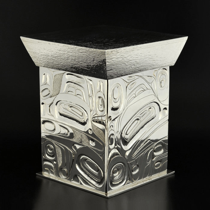 Frog, Black Bear and Mouse Woman - Silver Box