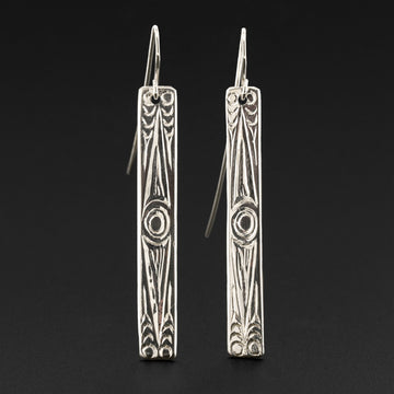 Goat Horn - Silver Earrings