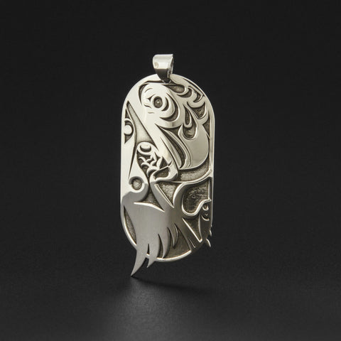 Raven's Tail - Silver Pendant