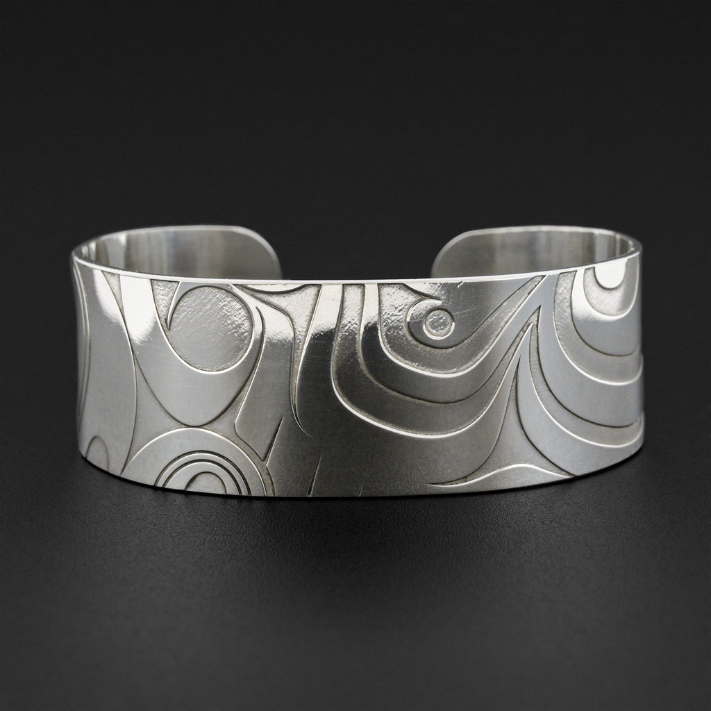 Abstract Thunderbird - Silver Bracelet
