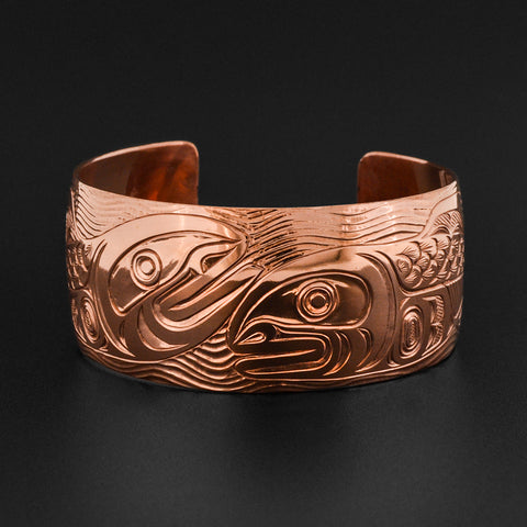 Salmon - Copper Bracelet