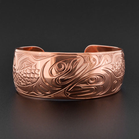 Salmon - Copper Bracelet