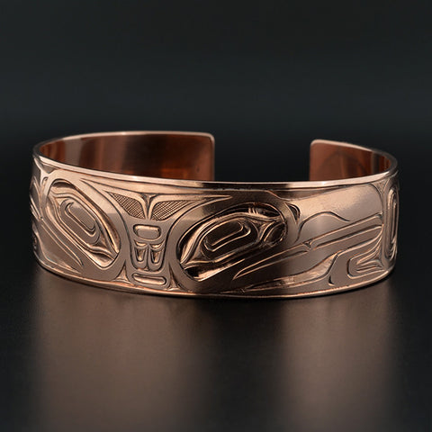 Raven and Eagle - Copper Bracelet