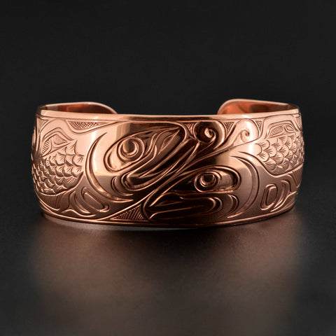 Salmon - Copper Bracelet