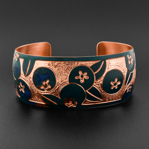 Blueberries - Copper Bracelet